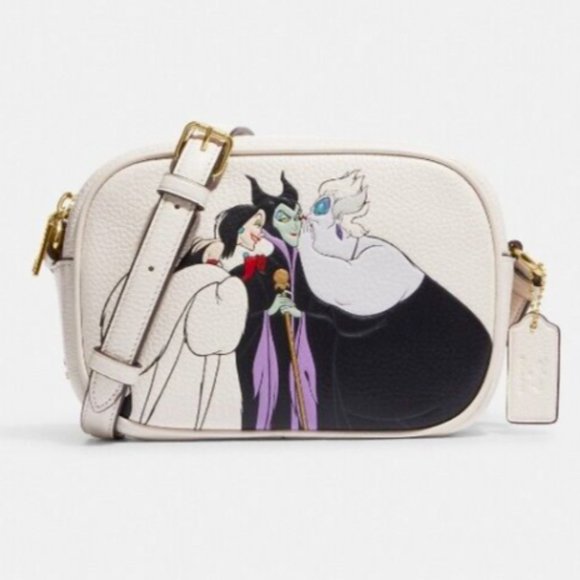 Disney X Coach Mini Jamie Camera Bag With Villains Motif, Very Cute!! - Picture 1 of 1